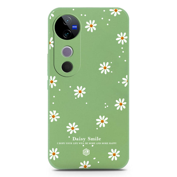 Daisy Smile Design Soft Phone Case - Silica Gel Case - LightGreen - Vivo S19 Pro