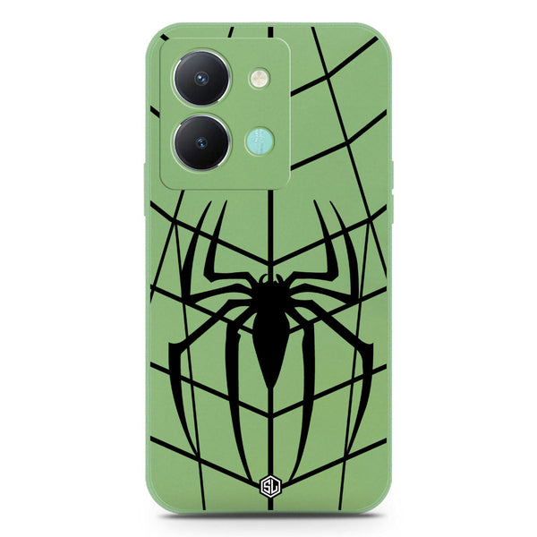 X-Spider Design Soft Phone Case - Silica Gel Case - LightGreen - Vivo Y36 4G