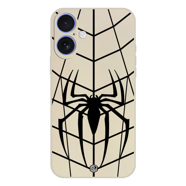 X-Spider Design Soft Phone Case - Silica Gel Case - Offwhite - iPhone 16