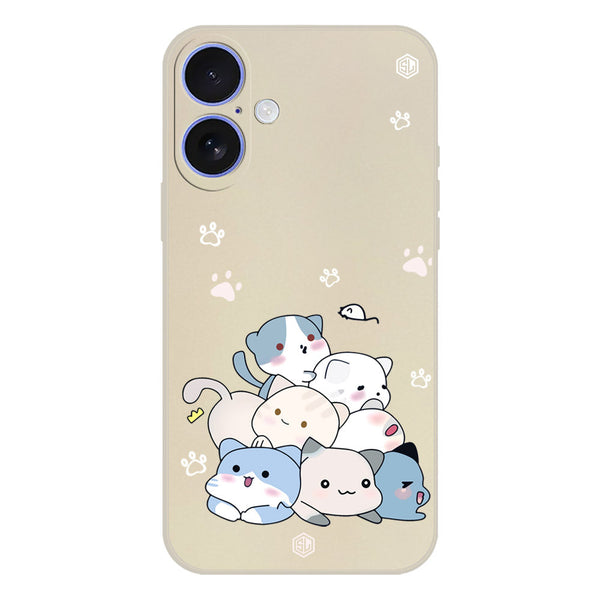 Cute Design Soft Phone Case - Silica Gel Case - Offwhite - iPhone 16