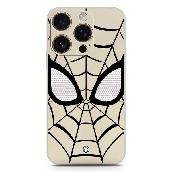 Cool Spider Design Soft Phone Case - Silica Gel Case - Offwhite - iPhone 16 Pro