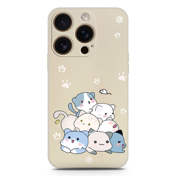 Cute Design Soft Phone Case - Silica Gel Case - Offwhite - iPhone 16 Pro