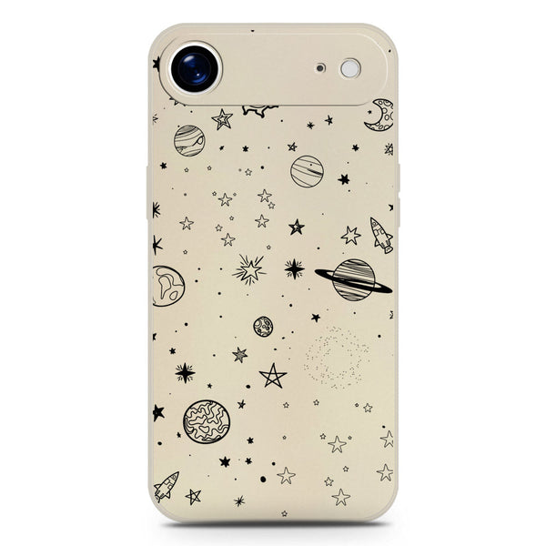Stardust Dreams Design Soft Phone Case - Silica Gel Case - Offwhite - iPhone 17 Air