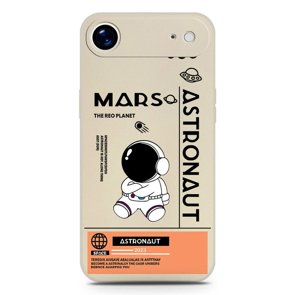 Astronaut Series Design Soft Phone Case - Silica Gel Case - Offwhite - iPhone 17 Air