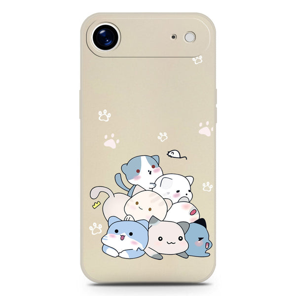 Cute Design Soft Phone Case - Silica Gel Case - Offwhite - iPhone 17 Air