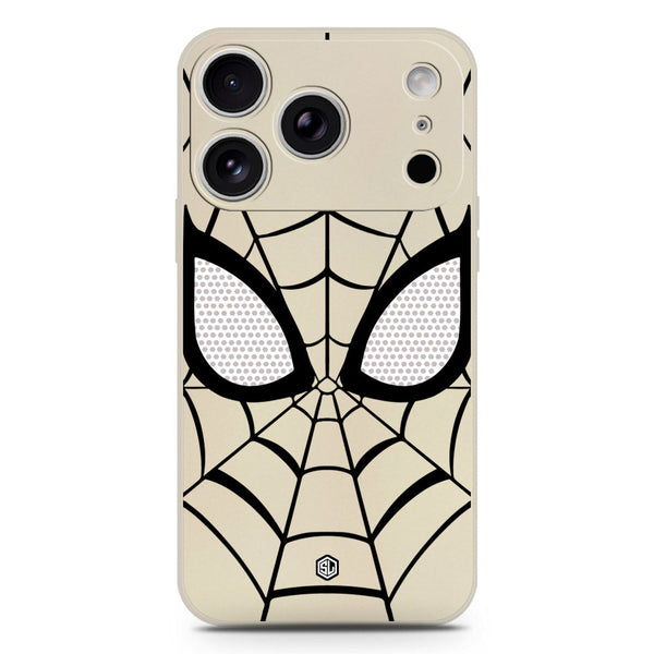 Cool Spider Design Soft Phone Case - Silica Gel Case - Offwhite - iPhone 17 Pro