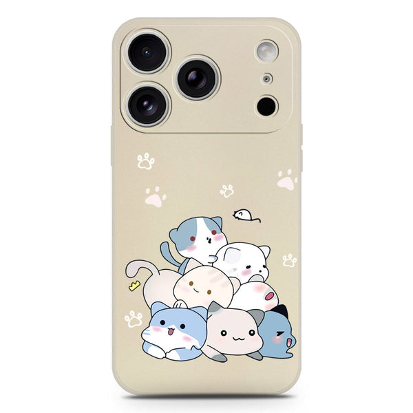 Cute Design Soft Phone Case - Silica Gel Case - Offwhite - iPhone 17 Pro