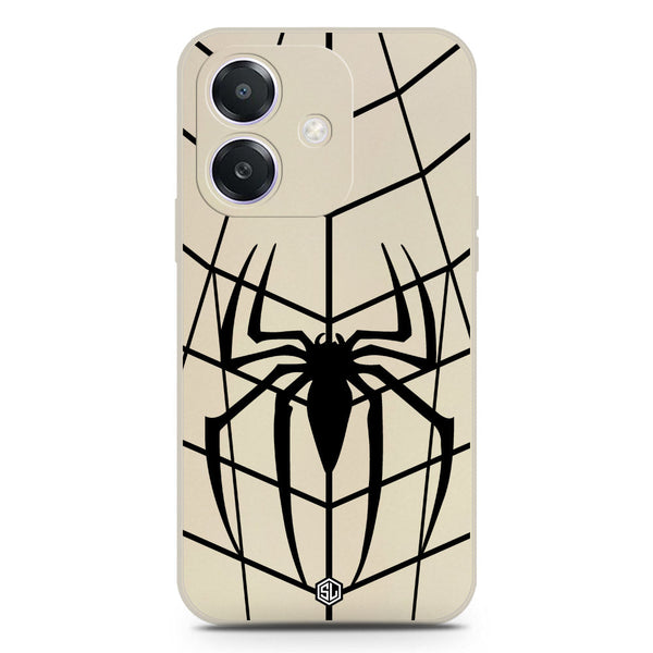 X-Spider Design Soft Phone Case - Silica Gel Case - Offwhite - Oppo A3 5G