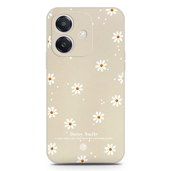 Daisy Smile Design Soft Phone Case - Silica Gel Case - Offwhite - Oppo A3 5G