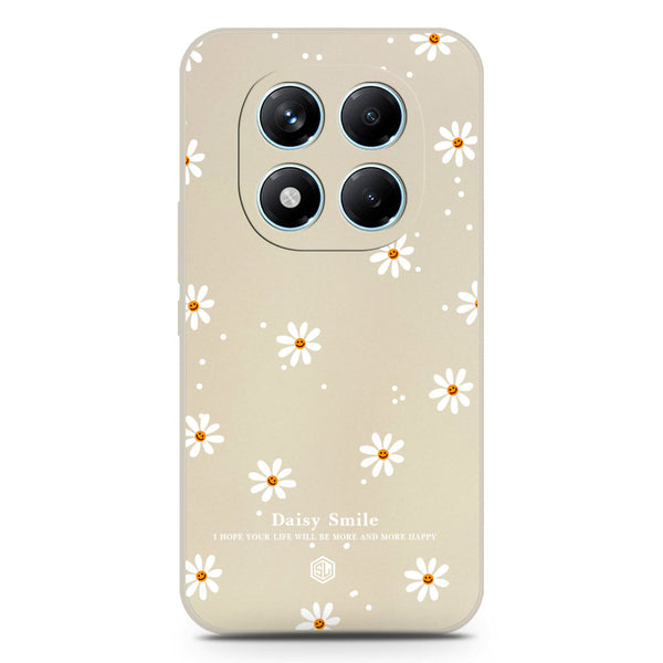 Daisy Smile Design Soft Phone Case - Silica Gel Case - Offwhite - Xiaomi Redmi Note 14 Pro 4G