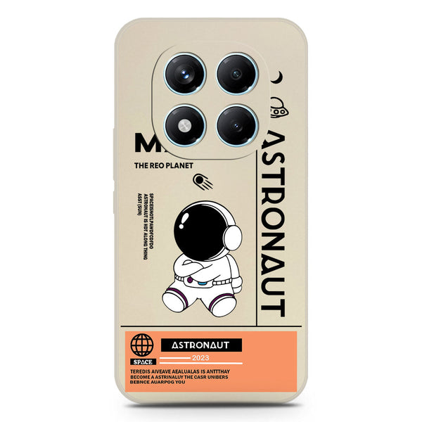Astronaut Series Design Soft Phone Case - Silica Gel Case - Offwhite - Xiaomi Redmi Note 14 Pro 4G