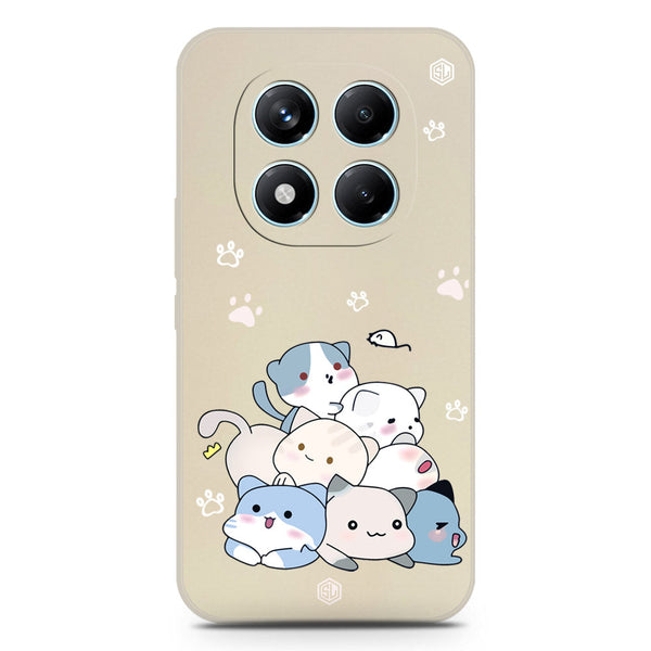 Cute Design Soft Phone Case - Silica Gel Case - Offwhite - Xiaomi Redmi Note 14 Pro 4G