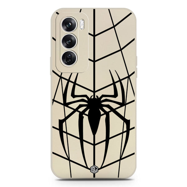 X-Spider Design Soft Phone Case - Silica Gel Case - Offwhite - Oppo Reno 12