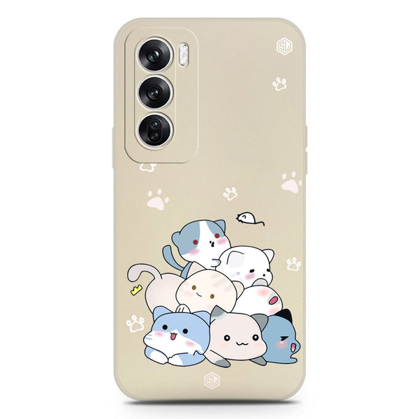 Cute Design Soft Phone Case - Silica Gel Case - Offwhite - Oppo Reno 12