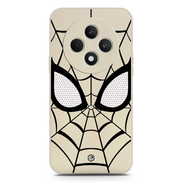 Cool Spider Design Soft Phone Case - Silica Gel Case - Offwhite - Oppo Reno 12F 4G
