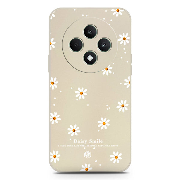 Daisy Smile Design Soft Phone Case - Silica Gel Case - Offwhite - Oppo Reno 12F