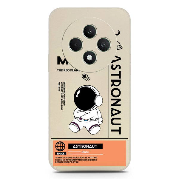 Astronaut Series Design Soft Phone Case - Silica Gel Case - Offwhite - Oppo F27