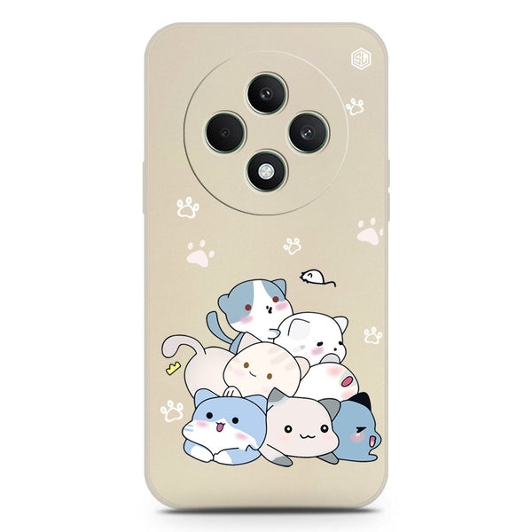 Cute Design Soft Phone Case - Silica Gel Case - Offwhite - Oppo F27