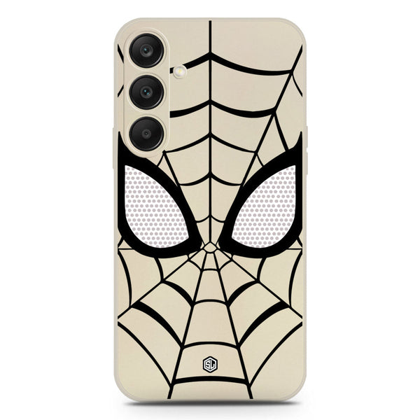 Cool Spider Design Soft Phone Case - Silica Gel Case - Offwhite - Samsung Galaxy S25