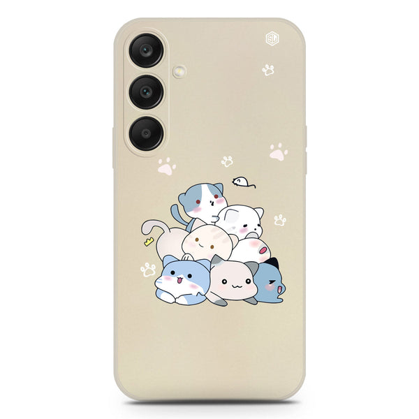 Cute Design Soft Phone Case - Silica Gel Case - Offwhite - Samsung Galaxy S25
