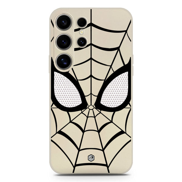 Cool Spider Design Soft Phone Case - Silica Gel Case - Offwhite - Samsung Galaxy S25 Ultra