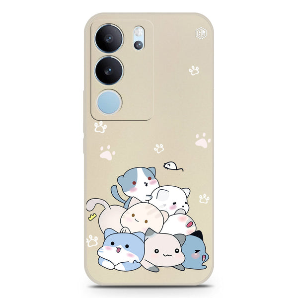 Cute Design Soft Phone Case - Silica Gel Case - Offwhite - Vivo V29