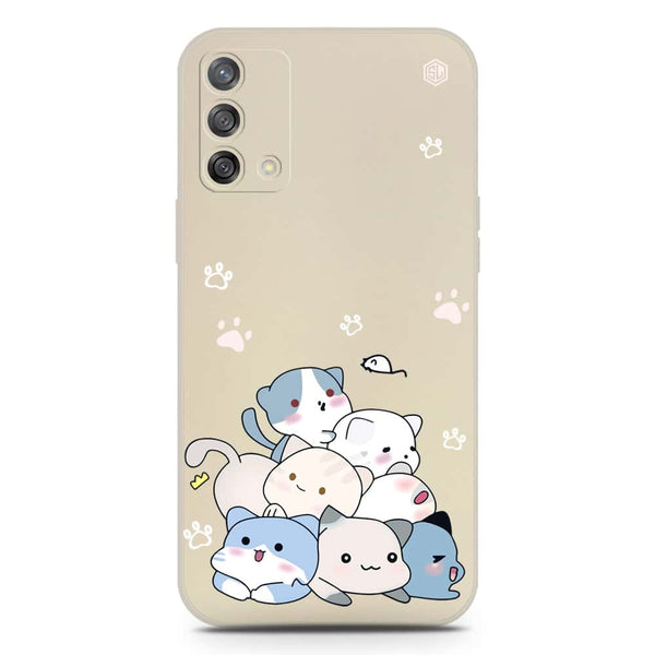 Cute Design Soft Phone Case - Silica Gel Case - Offwhite - Oppo Reno 6 Lite