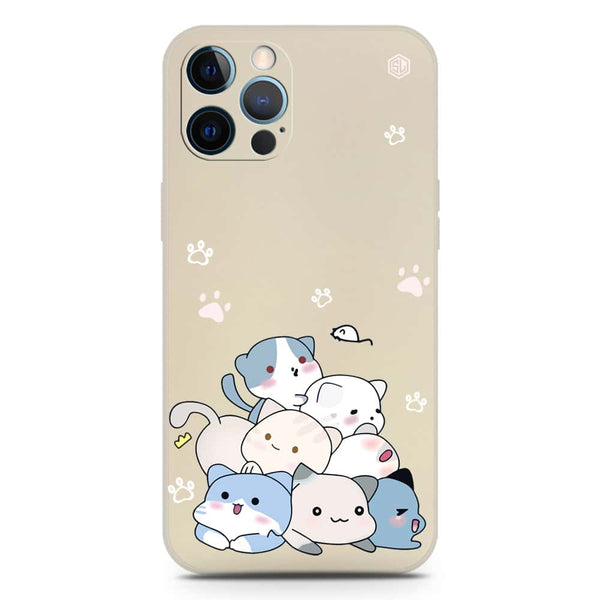 Cute Design Soft Phone Case - Silica Gel Case - Offwhite - iPhone 12 Pro Max