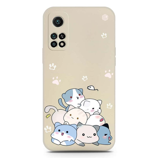 Cute Design Soft Phone Case - Silica Gel Case - Offwhite - Xiaomi Mi 10T Pro