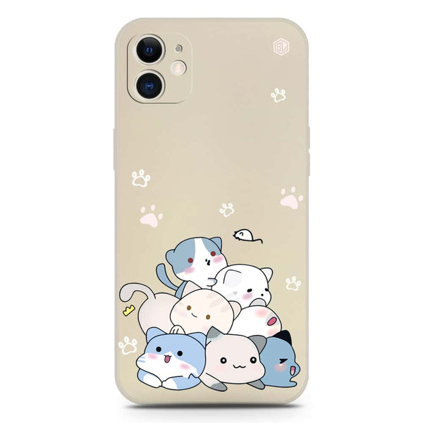 Cute Design Soft Phone Case - Silica Gel Case - Offwhite - iPhone 12