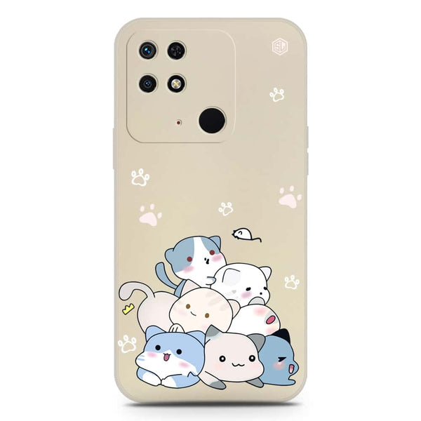 Cute Design Soft Phone Case - Silica Gel Case - Offwhite - Xiaomi Redmi 10C