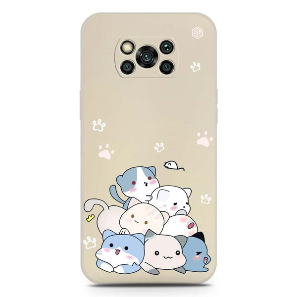 Cute Design Soft Phone Case - Silica Gel Case - Offwhite - Xiaomi Poco X3