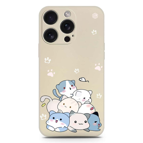Cute Design Soft Phone Case - Silica Gel Case - Offwhite - iPhone 16 Pro Max