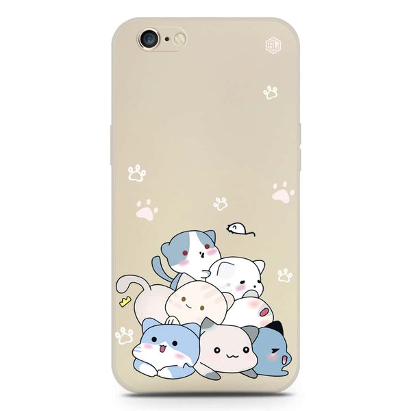 Cute Design Soft Phone Case - Silica Gel Case - Offwhite - iPhone 6S / 6