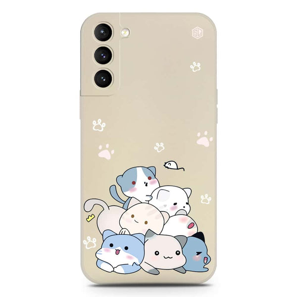 Cute Design Soft Phone Case - Silica Gel Case - Offwhite - Samsung Galaxy S21 Plus 5G
