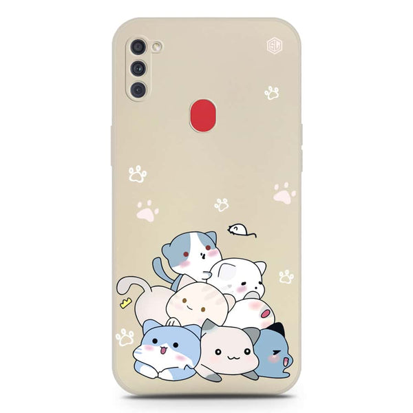 Cute Design Soft Phone Case - Silica Gel Case - Offwhite - Samsung Galaxy M11