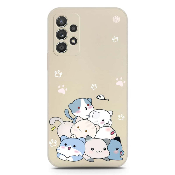 Cute Design Soft Phone Case - Silica Gel Case - Offwhite - Samsung Galaxy A52
