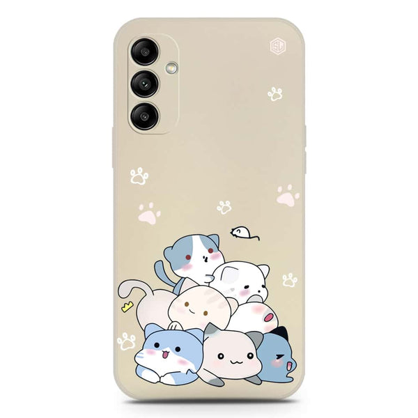 Cute Design Soft Phone Case - Silica Gel Case - Offwhite - Samsung Galaxy A34 5G