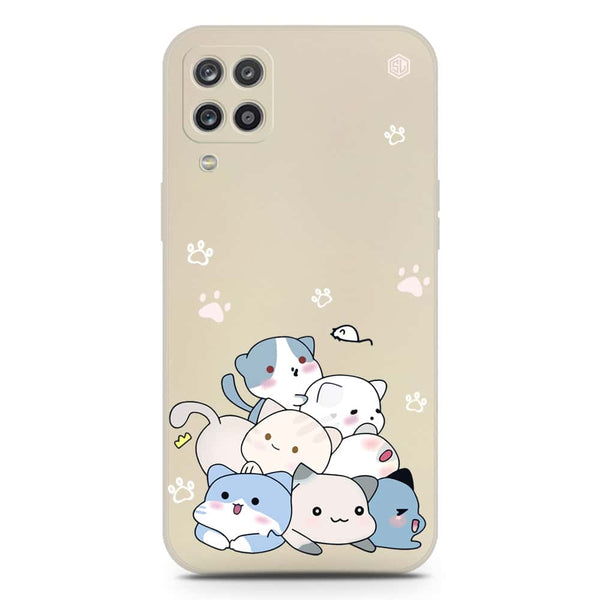Cute Design Soft Phone Case - Silica Gel Case - Offwhite - Samsung Galaxy A12