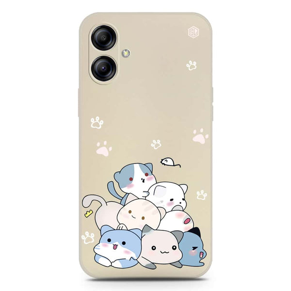 Cute Design Soft Phone Case - Silica Gel Case - Offwhite - Samsung Galaxy A04e