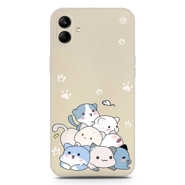 Cute Design Soft Phone Case - Silica Gel Case - Offwhite - Samsung Galaxy A04