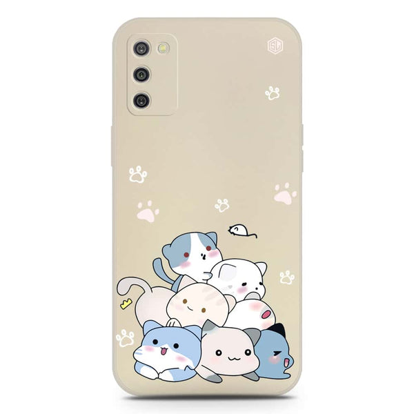Cute Design Soft Phone Case - Silica Gel Case - Offwhite - Samsung Galaxy A03s