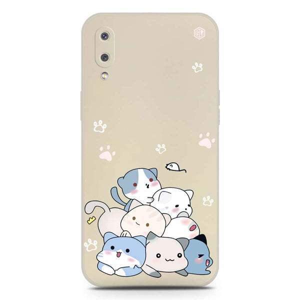 Cute Design Soft Phone Case - Silica Gel Case - Offwhite - Samsung Galaxy A02