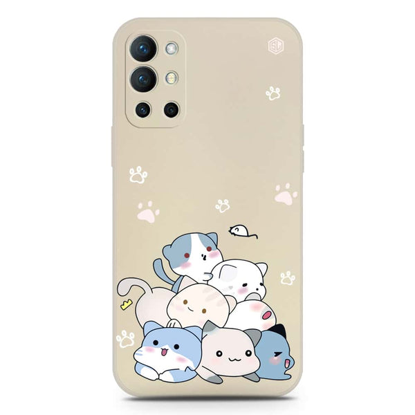 Cute Design Soft Phone Case - Silica Gel Case - Offwhite - OnePlus 9R