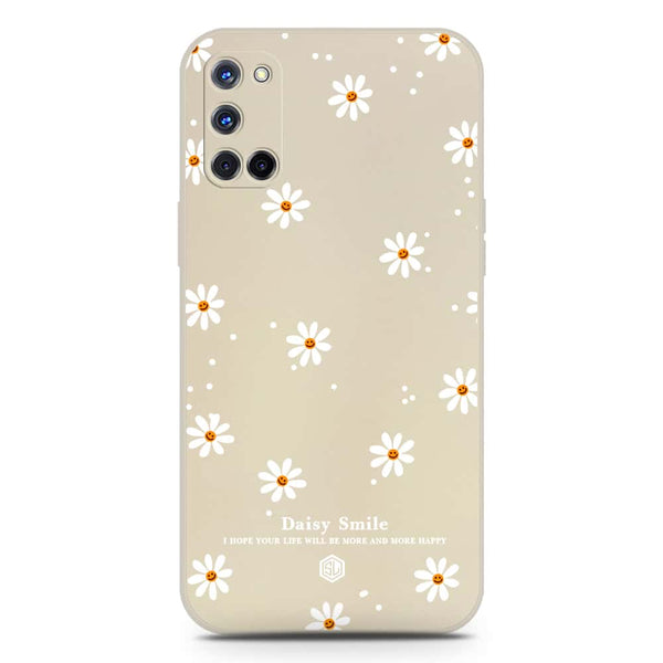 Daisy Smile Design Soft Phone Case - Silica Gel Case - Offwhite - Oppo A92