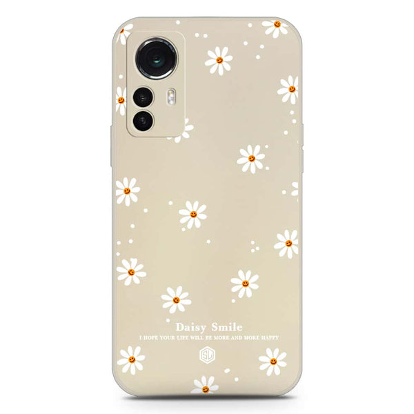 Daisy Smile Design Soft Phone Case - Silica Gel Case - Offwhite - Xiaomi 12