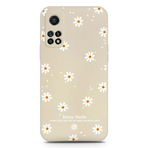 Daisy Smile Design Soft Phone Case - Silica Gel Case - Offwhite - Xiaomi Mi 10T Pro