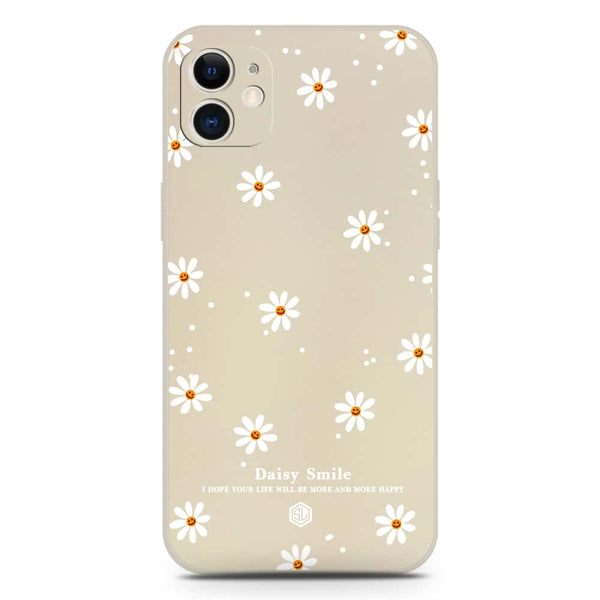 Daisy Smile Design Soft Phone Case - Silica Gel Case - Offwhite - iPhone 12