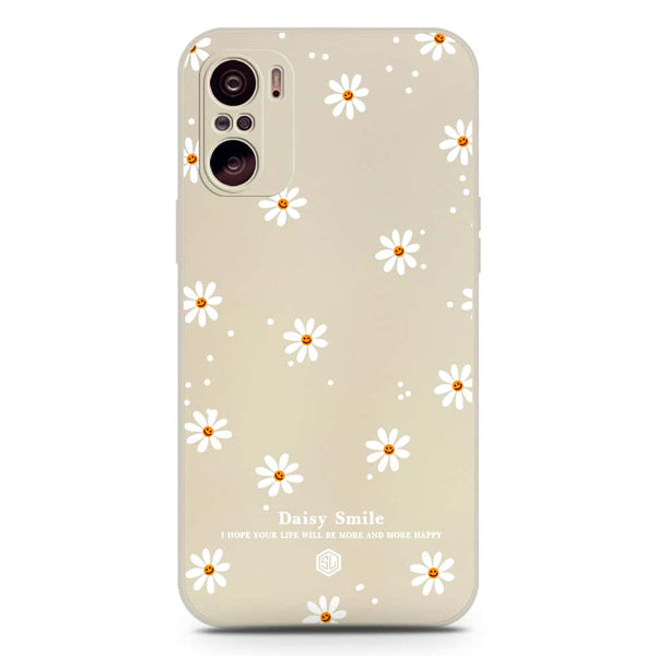 Daisy Smile Design Soft Phone Case - Silica Gel Case - Offwhite - Xiaomi Mi 11i