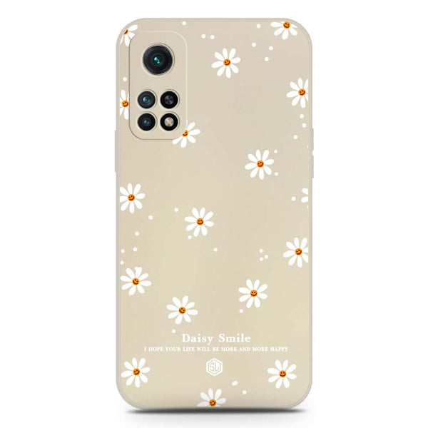 Daisy Smile Design Soft Phone Case - Silica Gel Case - Offwhite - Xiaomi Redmi K30S